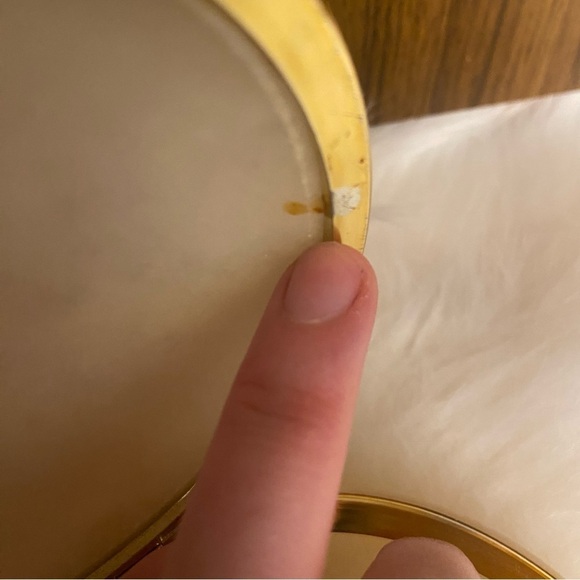 Vintage handmade alabaster floral round jewellery knickknack trinket ‎ container - Picture 13 of 13